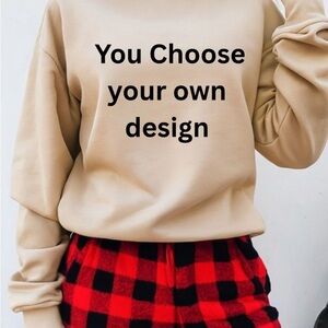 Choose Your Print-Fun Graphic Sweatshirt – Gildan 1800 –Ships Fast